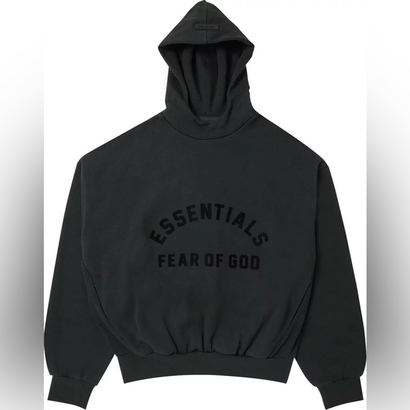 ESSENTIALS JET BLACK HOODE NEW!!!! - Picture 1 of 3